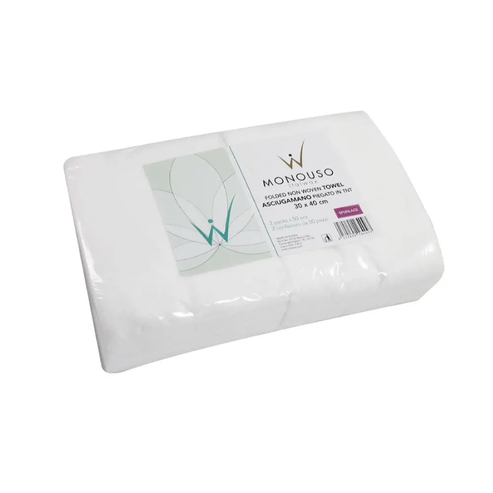 Servetele Monouso 30x40cm material Netesut Albe x100 Italwax